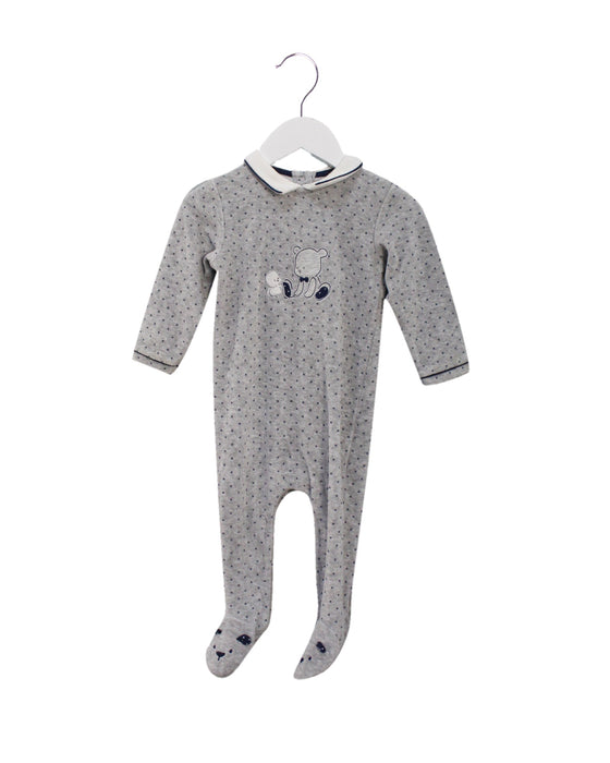 A Grey Long Sleeve Jumpsuits from Mayoral in size 6-12M for boy. (Front View)