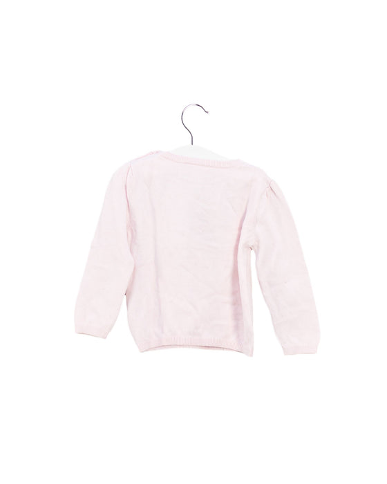 A Pink Knit Sweaters from The Little White Company in size 6-12M for girl. (Back View)