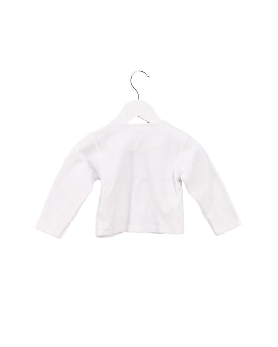 A White Cardigans from The Little White Company in size 3-6M for boy. (Back View)