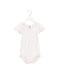 A White Short Sleeve Bodysuits from Petit Bateau in size 2T for girl. (Front View)