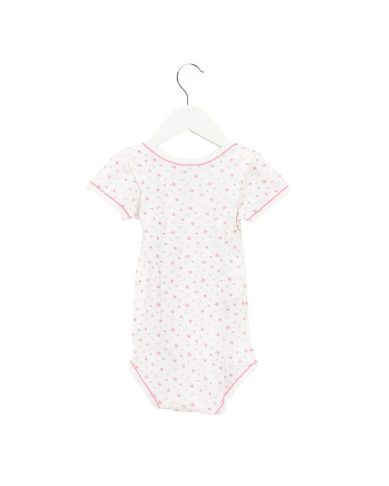 A White Short Sleeve Bodysuits from Petit Bateau in size 2T for girl. (Back View)
