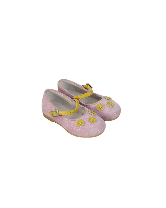 A Pink Flats from I Pinco Pallino in size 18-24M for girl. (Front View)