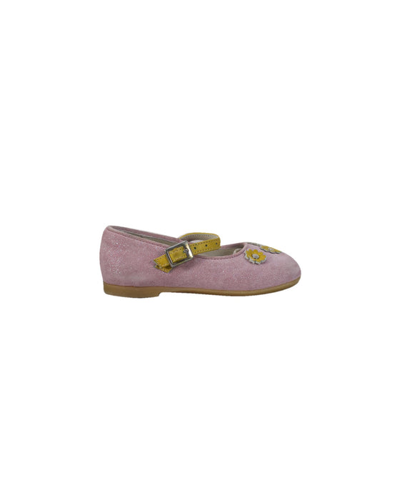 A Pink Flats from I Pinco Pallino in size 18-24M for girl. (Back View)