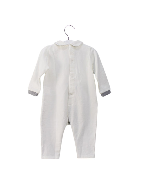 A Grey Long Sleeve Jumpsuits from Chickeeduck in size 6-12M for boy. (Back View)
