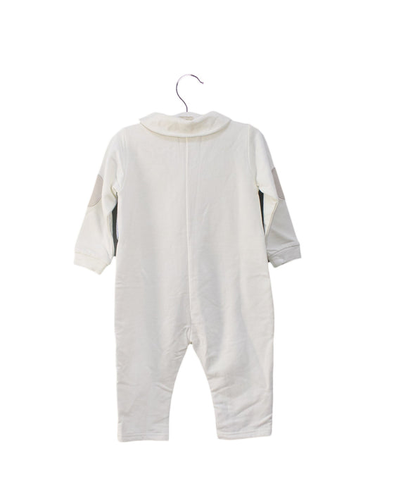 A White Long Sleeve Jumpsuits from Chickeeduck in size 6-12M for boy. (Back View)