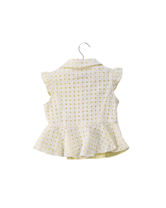 A Yellow Sleeveless Tops from Nicholas & Bears in size 6-12M for girl. (Back View)