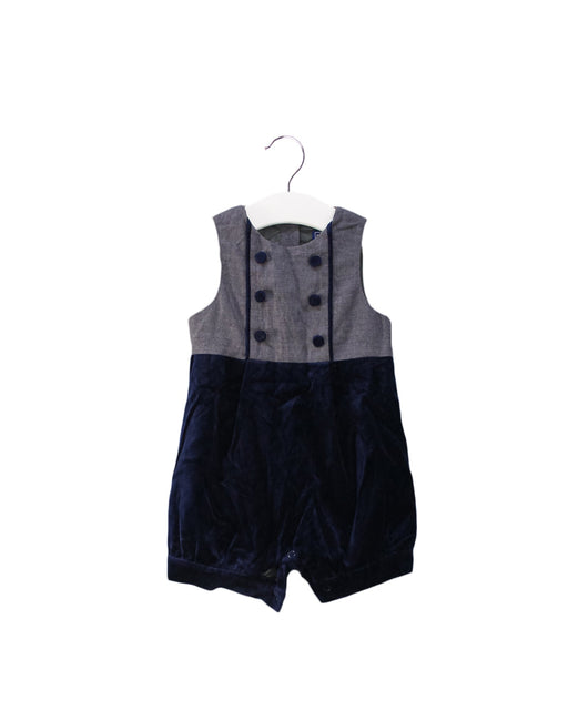 A Navy Sleeveless Rompers from Nicholas & Bears in size 6-12M for boy. (Front View)