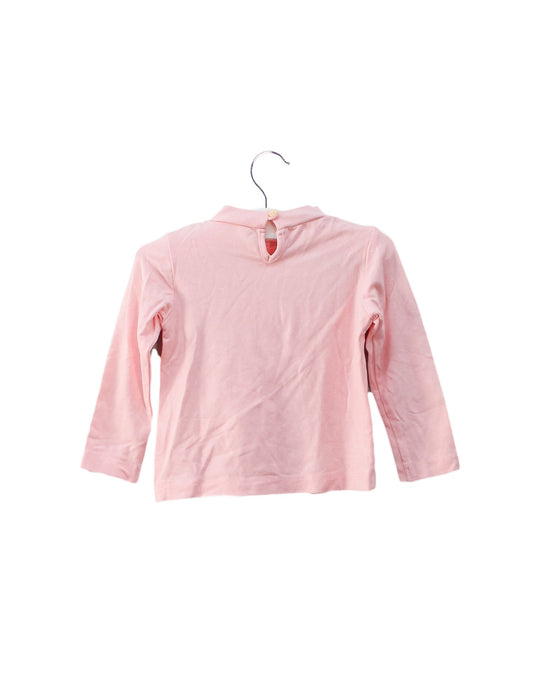 A Pink Long Sleeve Tops from I Pinco Pallino in size 6-12M for girl. (Back View)