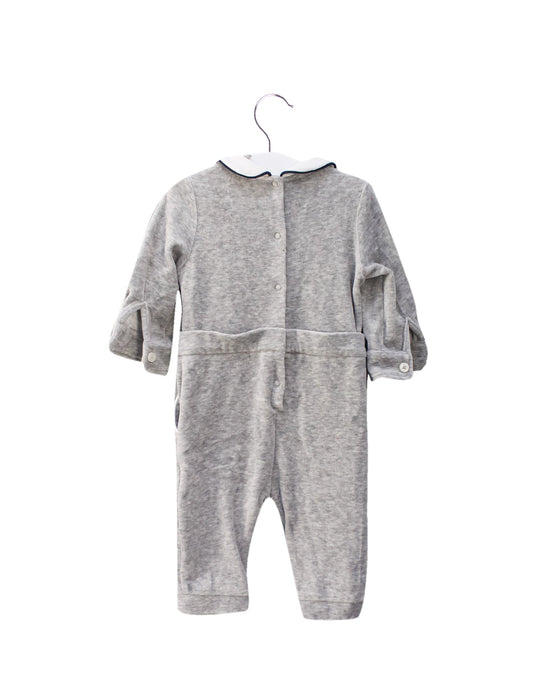 A Grey Long Sleeve Jumpsuits from Nicholas & Bears in size 6-12M for boy. (Back View)