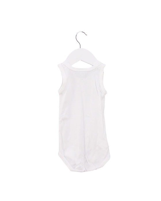 A White Sleeveless Bodysuits from Petit Bateau in size 3-6M for boy. (Back View)