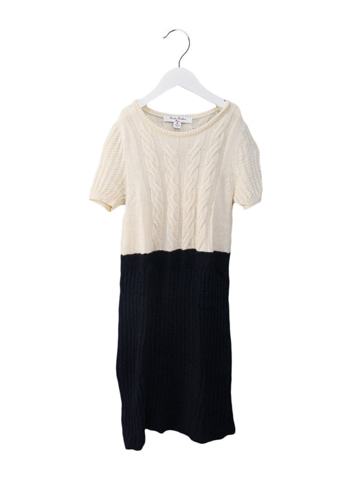 A Navy Sweater Dresses from Brooks Brothers in size 7Y for girl. (Front View)