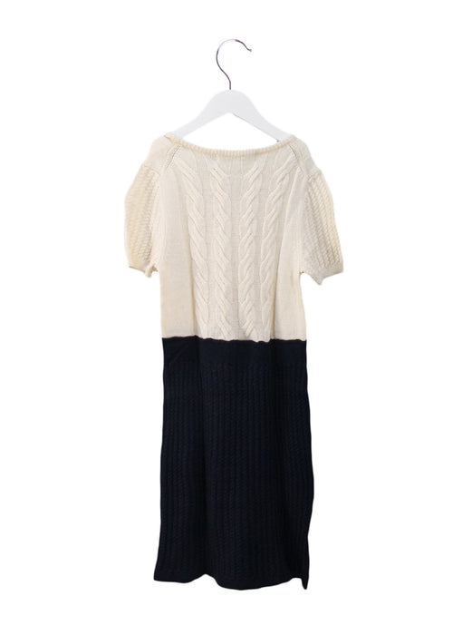 A Navy Sweater Dresses from Brooks Brothers in size 7Y for girl. (Back View)