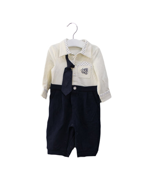 A Navy Long Sleeve Jumpsuits from Nicholas & Bears in size 6-12M for boy. (Front View)
