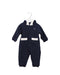 A Navy Long Sleeve Jumpsuits from Chickeeduck in size 12-18M for boy. (Front View)