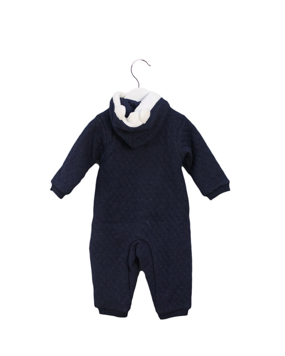 A Navy Long Sleeve Jumpsuits from Chickeeduck in size 12-18M for boy. (Back View)