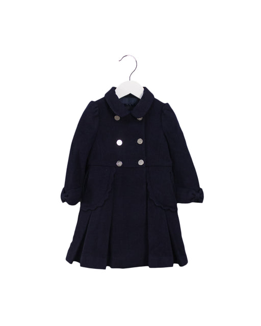 A Navy Coats from Nicholas & Bears in size 2T for girl. (Front View)