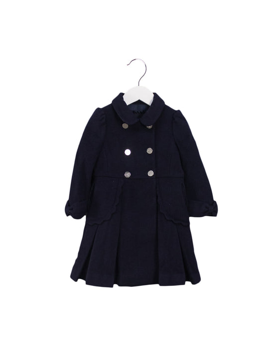 A Navy Coats from Nicholas & Bears in size 2T for girl. (Front View)