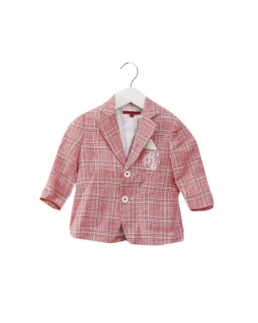 A Red Blazers from Nicholas & Bears in size 6-12M for boy. (Front View)