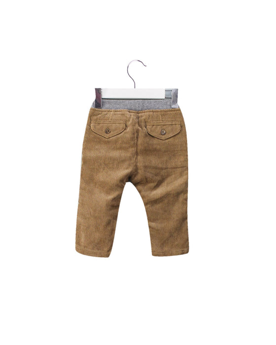 A Brown Casual Pants from Chickeeduck in size 6-12M for boy. (Back View)