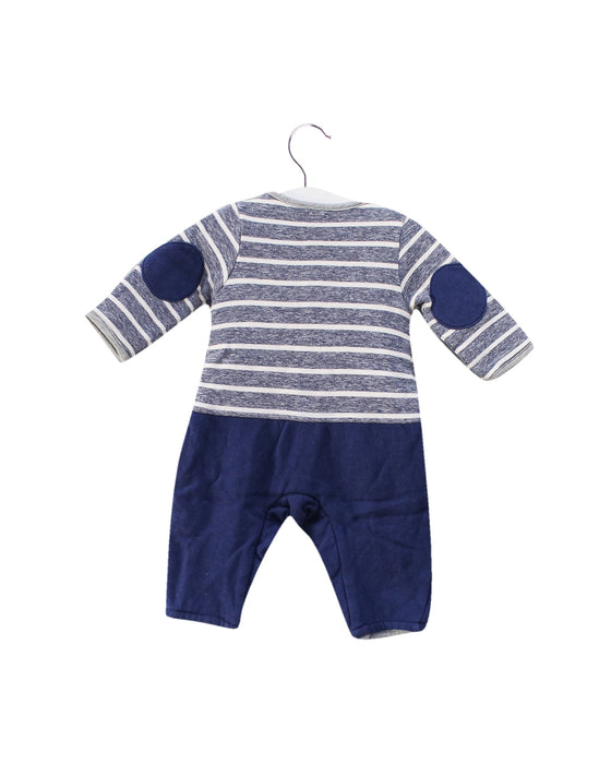 A Blue Long Sleeve Jumpsuits from Chickeeduck in size 0-3M for boy. (Back View)