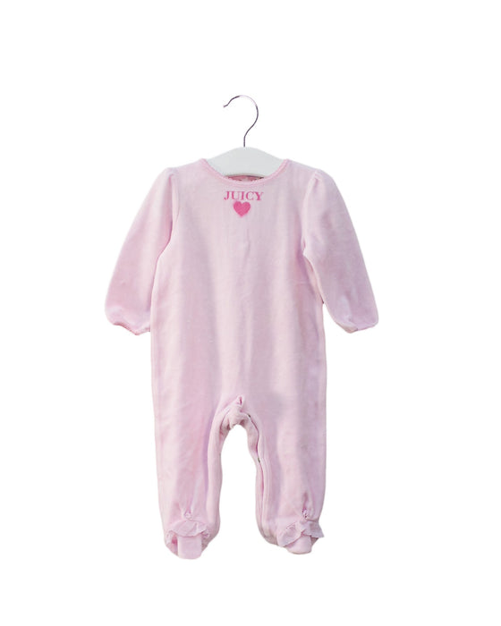 A Pink Onesies from Juicy Couture in size 3-6M for girl. (Front View)