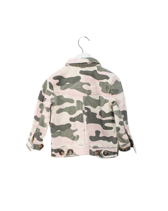 A Green Lightweight Jackets from Seed in size 2T for girl. (Back View)