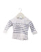 A White Long Sleeve Tops from IKKS in size 3-6M for girl. (Front View)