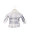 A White Long Sleeve Tops from IKKS in size 3-6M for girl. (Back View)