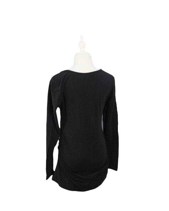 A Black Long Sleeve Tops from Ripe in size M for maternity. (Back View)