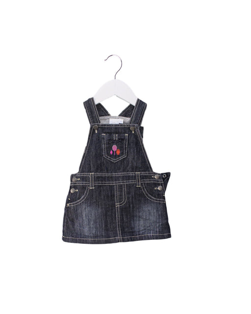 A Blue Overall Dresses from Cadet Rousselle in size 3-6M for girl. (Front View)