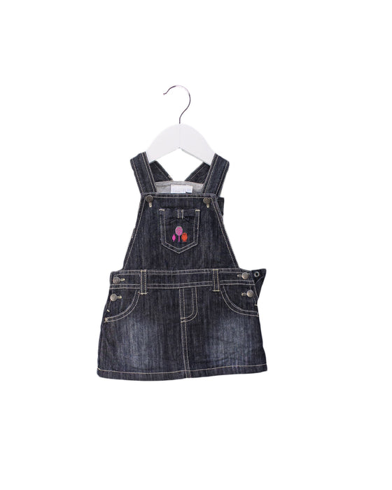 A Blue Overall Dresses from Cadet Rousselle in size 3-6M for girl. (Front View)