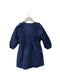 A Navy Long Sleeve Dresses from Excuse My French in size 2T for girl. (Back View)