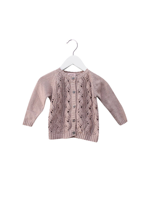 A Pink Cardigans from Noa Noa Miniature in size 3-6M for girl. (Front View)