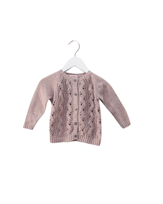 A Pink Cardigans from Noa Noa Miniature in size 3-6M for girl. (Front View)