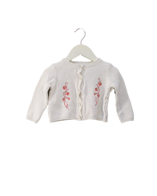 A Ivory Cardigans from Natalys in size 6-12M for girl. (Front View)