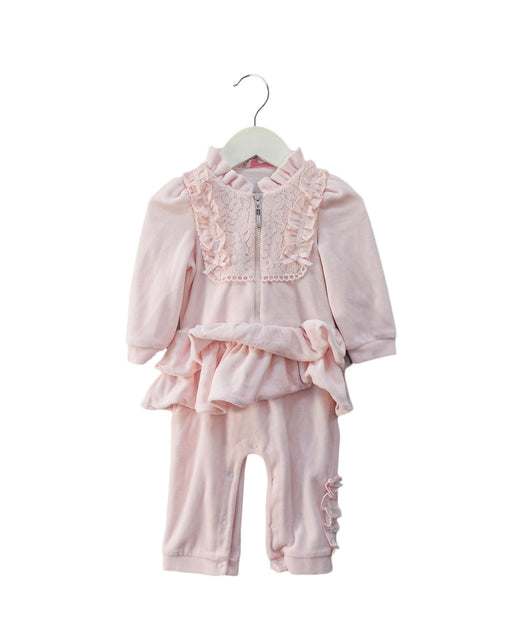 A Pink Long Sleeve Jumpsuits from Nicholas & Bears in size 12-18M for girl. (Front View)
