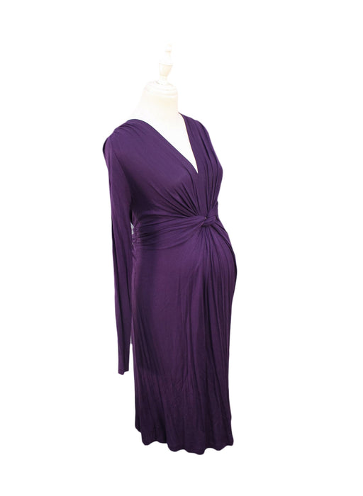 A Purple Long Sleeve Dresses from Pietro Brunelli in size XS for maternity. (Front View)
