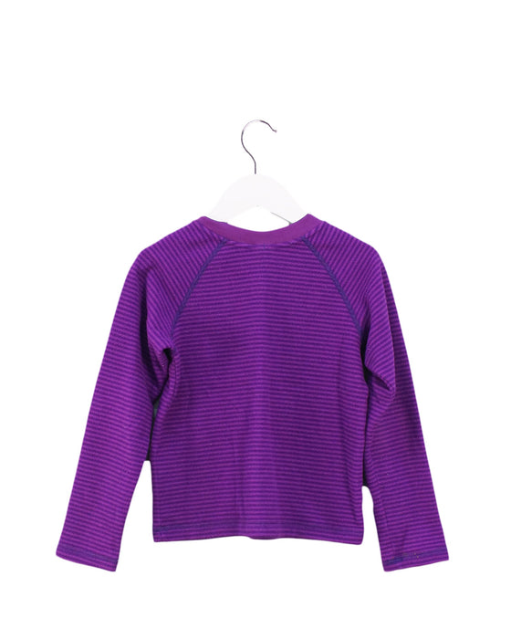 A Purple Long Sleeve Tops from Patachou in size 5T for girl. (Back View)