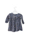 A Navy Long Sleeve Dresses from Rose et Théo in size 6-12M for girl. (Back View)
