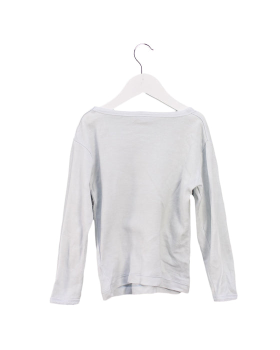 A Blue Long Sleeve Tops from Petit Bateau in size 6T for boy. (Back View)