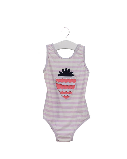 A Purple Swimsuits from Seed in size 18-24M for girl. (Front View)
