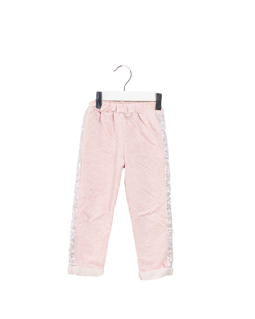 A Pink Sweatpants from Noukie's in size 2T for girl. (Front View)