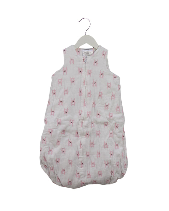 A White Sleepsacs from Aden & Anais in size O/S for girl. (Front View)