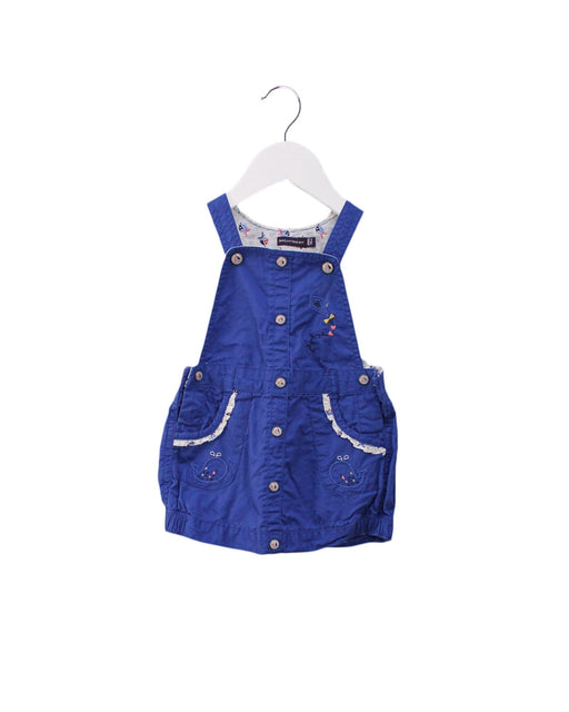 A Blue Overall Dresses from Sergent Major in size 6-12M for girl. (Front View)