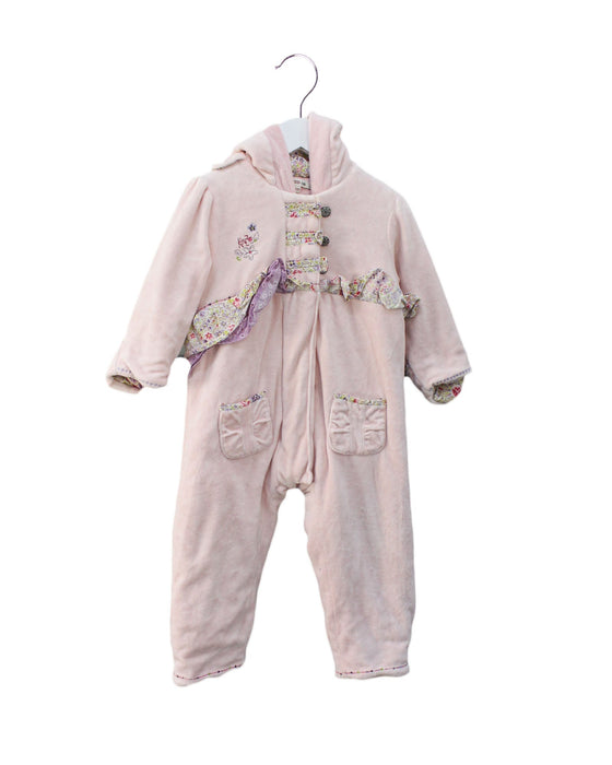 A Pink Long Sleeve Jumpsuits from Kenzo in size 12-18M for girl. (Front View)