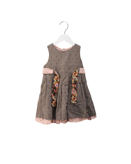 A Grey Sleeveless Dresses from Kenzo in size 2T for girl. (Front View)