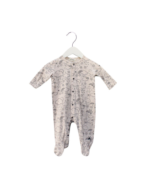 A Pink Long Sleeve Jumpsuits from The Bonnie Mob in size 3-6M for boy. (Front View)