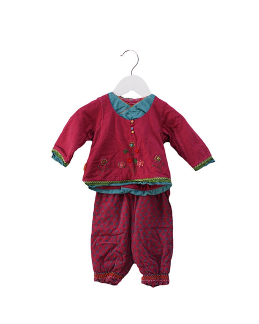 A Pink Pants Sets from Catimini in size 0-3M for girl. (Front View)