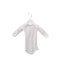 A White Long Sleeve Bodysuits from Petit Bateau in size 0-3M for girl. (Front View)