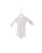 A White Long Sleeve Bodysuits from Petit Bateau in size 0-3M for girl. (Back View)